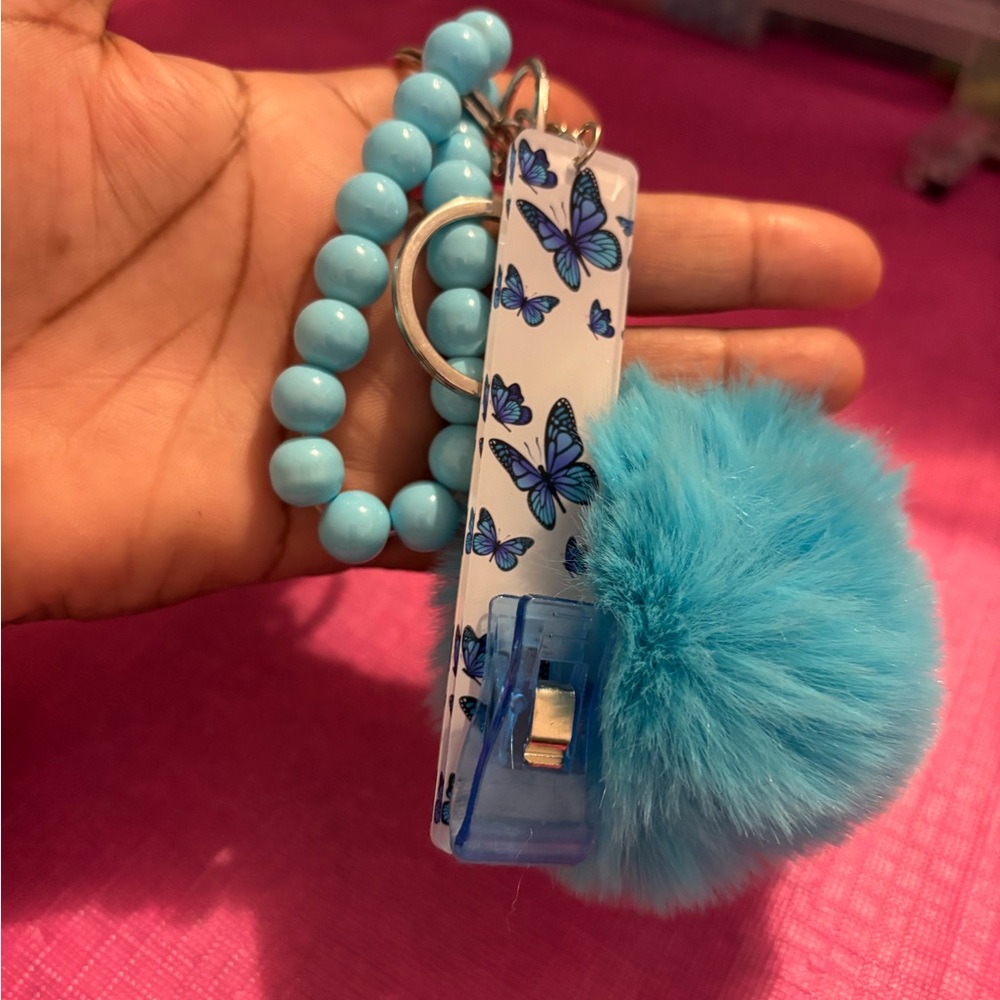Blue Butterfly card grabber